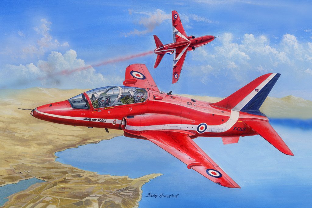 1/48 RAF Red Arrows Hawk T Mk.1/1A - Click Image to Close