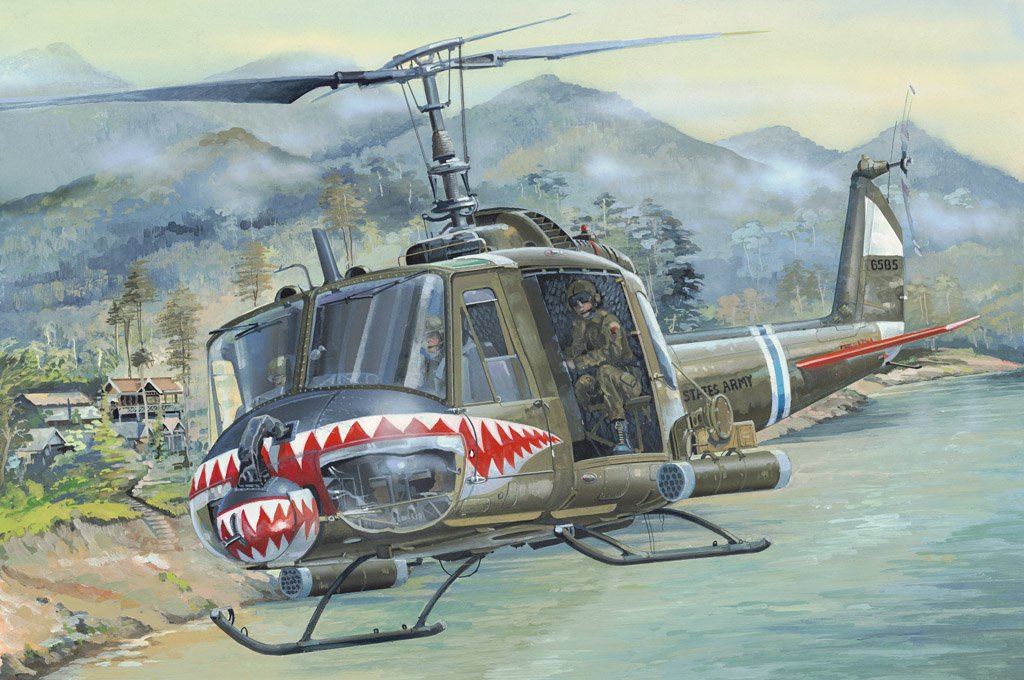 1/18 UH-1 Huey B - Click Image to Close