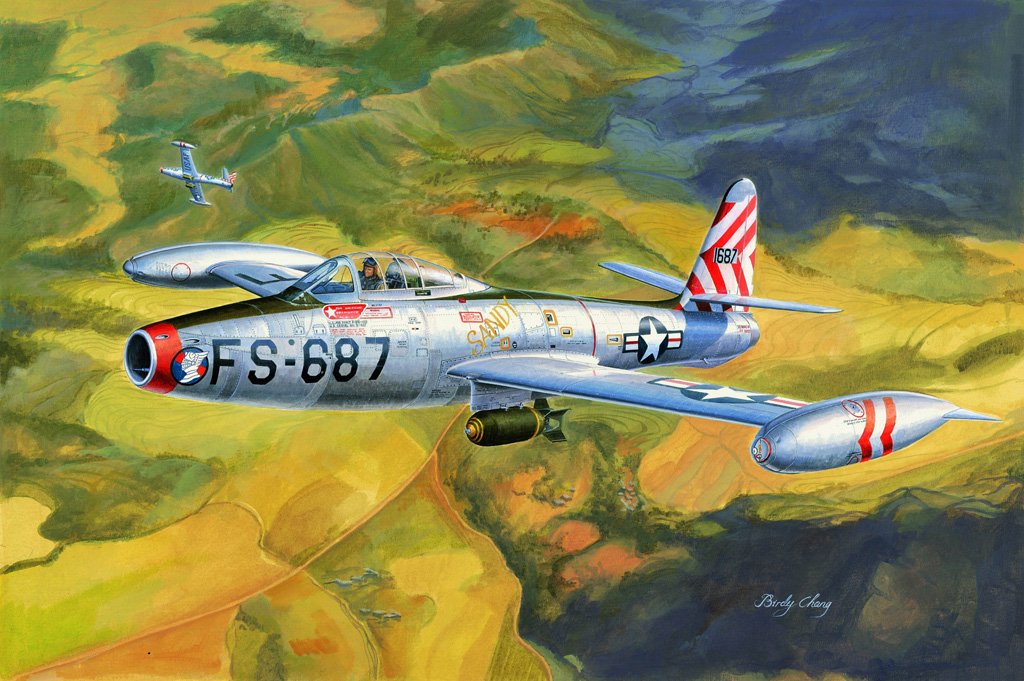 1/32 F-84E Thunderjet - Click Image to Close