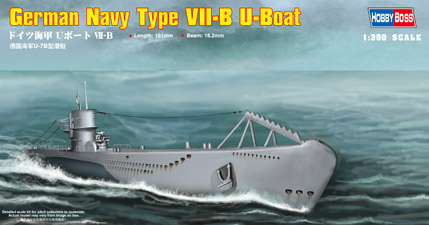 1/350 German Type VII-B U-Boat - Click Image to Close