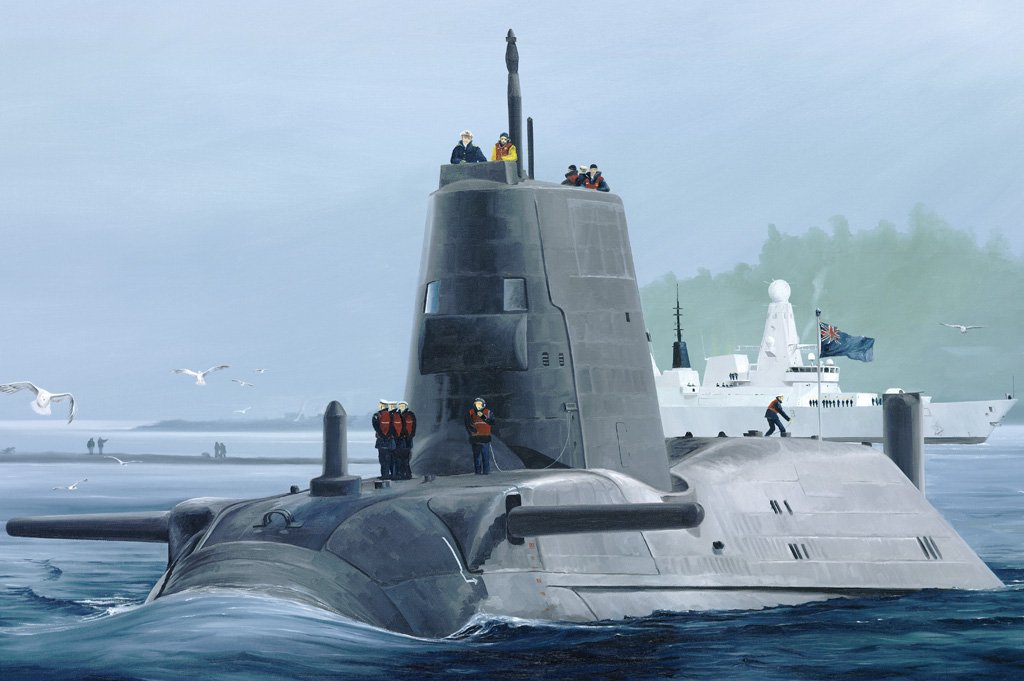 1/350 HMS Astute Class Attack Submarine - Click Image to Close