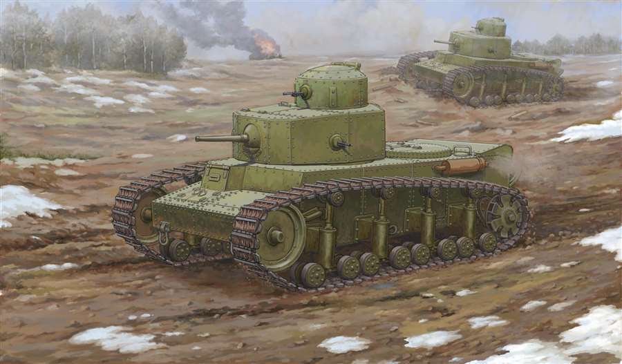 1/35 Soviet T-12 Medium Tank - Click Image to Close