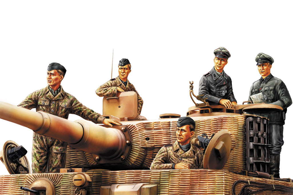 1/35 German Panzer Tank Crew, Normandy 1944 - Click Image to Close