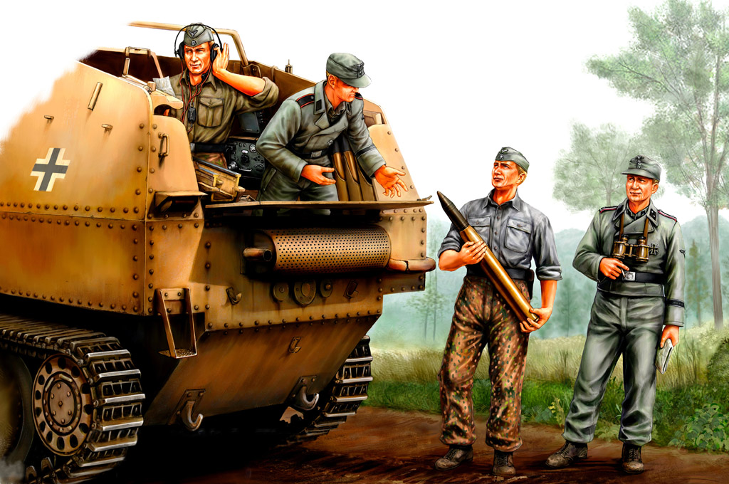 1/35 German SPG Crew - Click Image to Close