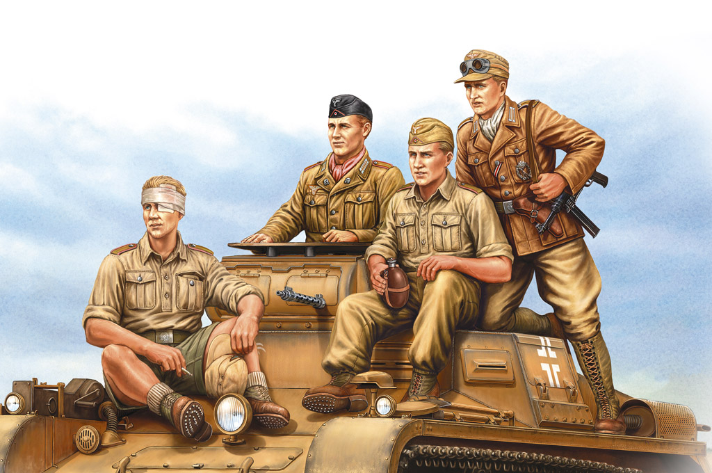 1/35 German Tropical Panzer Crew - Click Image to Close