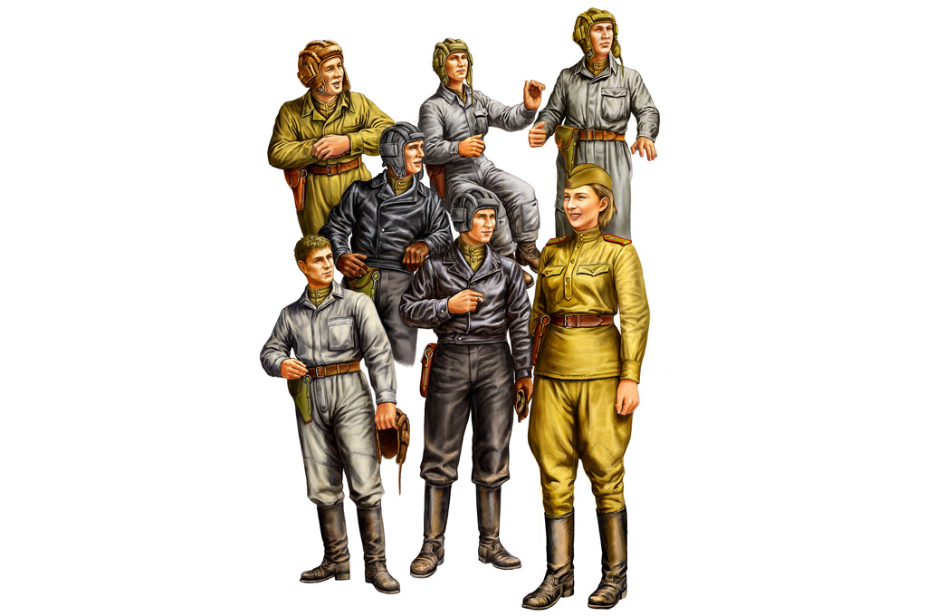 1/35 Russian Tank Crew - Click Image to Close