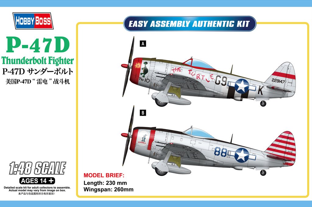 1/48 P-47D Thunderbolt Fighter - Click Image to Close