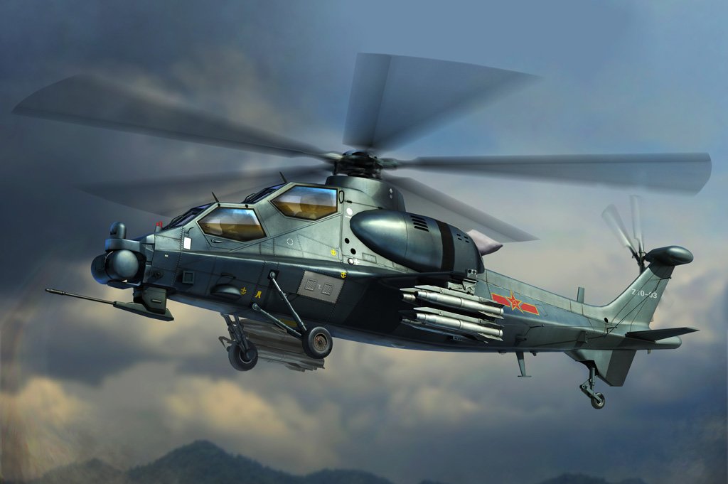 1/72 Chinese Z-10 (WZ-10) Attack Helicopter - Click Image to Close