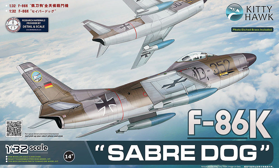 1/32 F-86K Sabre Dog - Click Image to Close