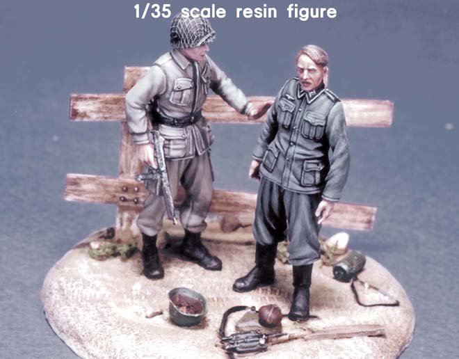 1/35 WWII US 82nd Airborne Division Officer & German POW - Click Image to Close