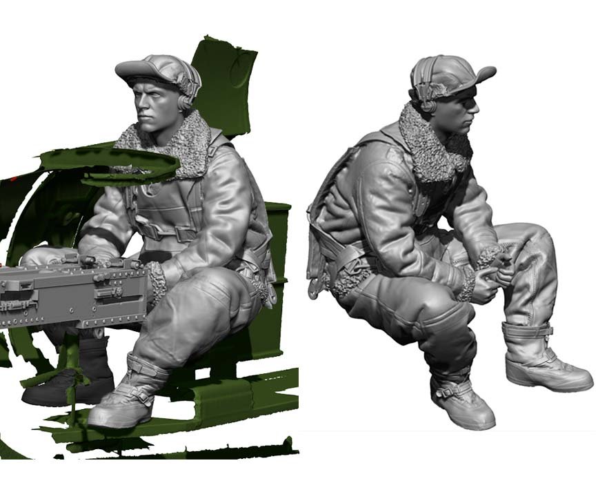 1/32 B-17 Tail Gunner - Click Image to Close