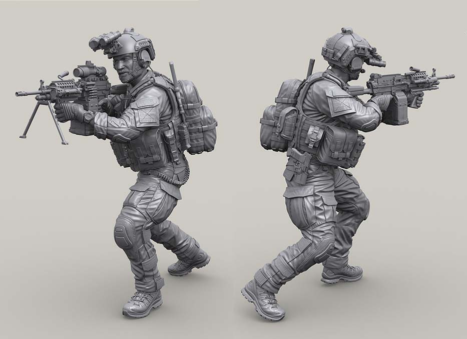 1/35 US Navy SEAL #2 (Mk.48 MG Gunner) - Click Image to Close