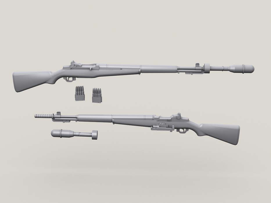 1/35 M1 Garand w/M7 GL Set - Click Image to Close