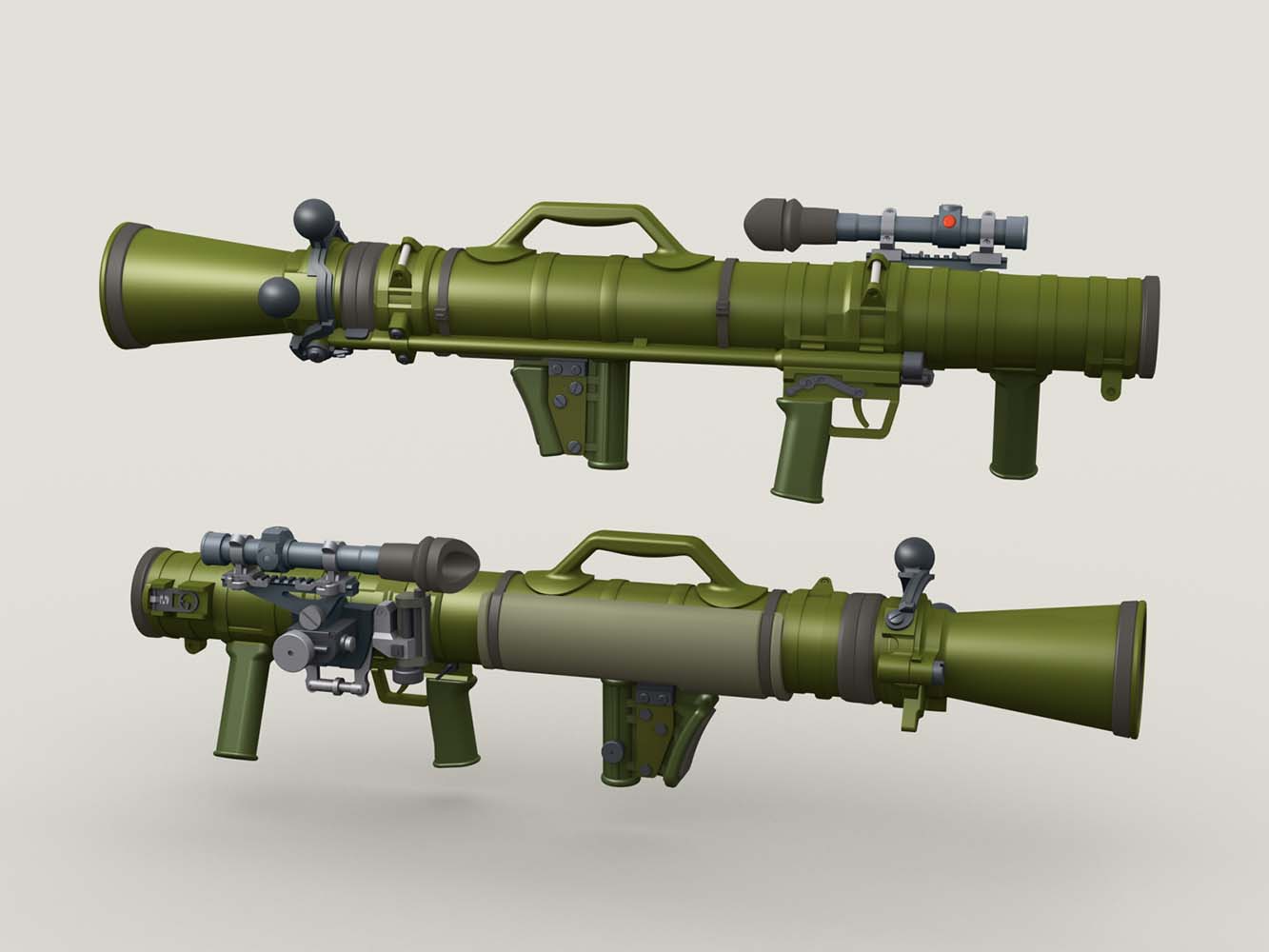 1/35 Carl-Gustaf M3 Multi-Role Weapon System (4ea) - Click Image to Close