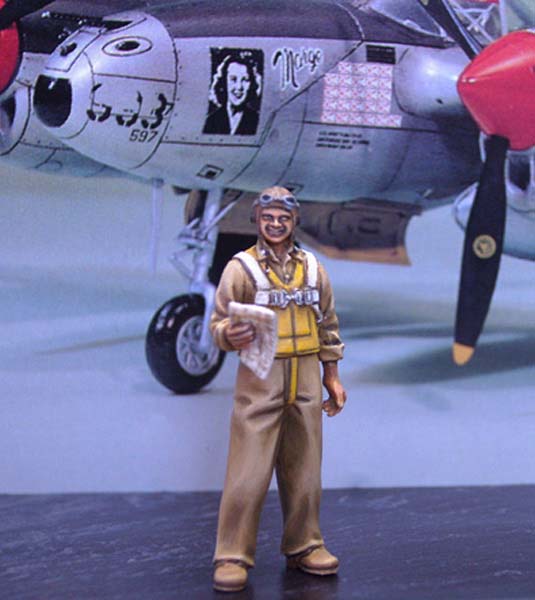 1/48 WWII US Pilot "Richard Ira Bong" - Click Image to Close