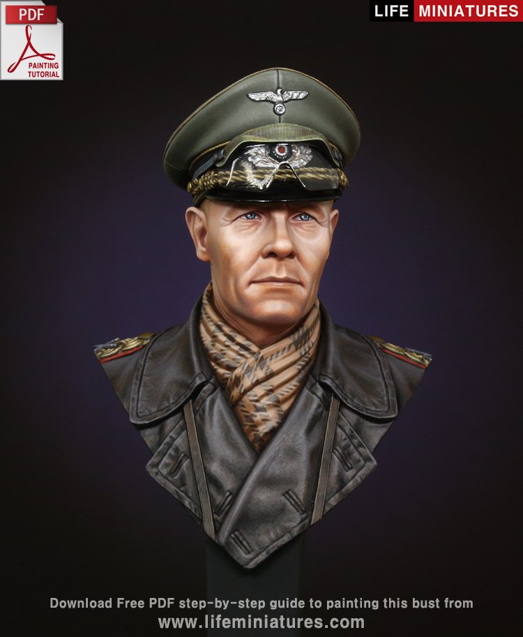 1/10 WWII German Rommel, The Desert Fox - Click Image to Close