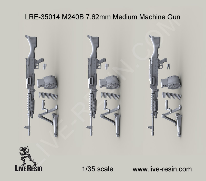 1/35 US Army M240B 7.62mm Medium Machine Gun - Click Image to Close