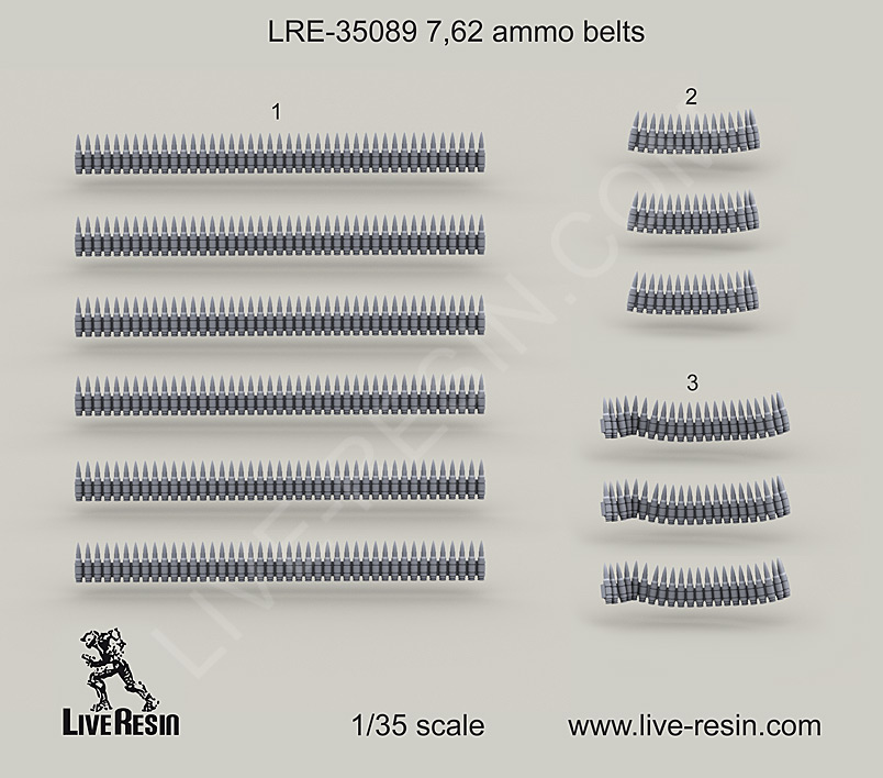 1/35 US/NATO 7.62mm Ammo Belts - Click Image to Close