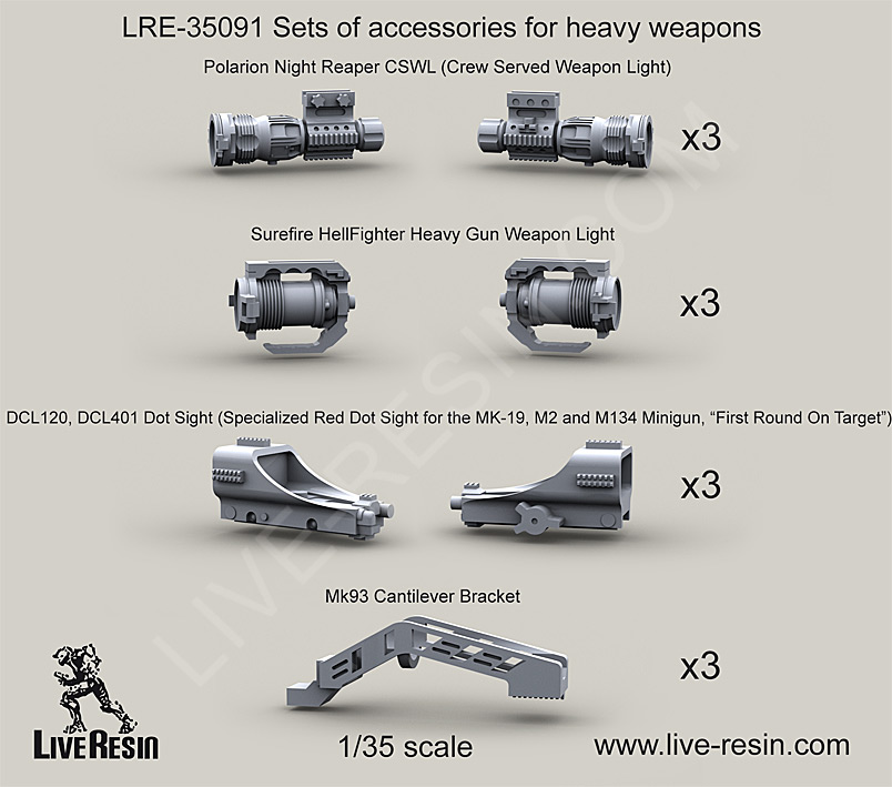 1/35 Set of Accessories for Heavy Weapons - Click Image to Close