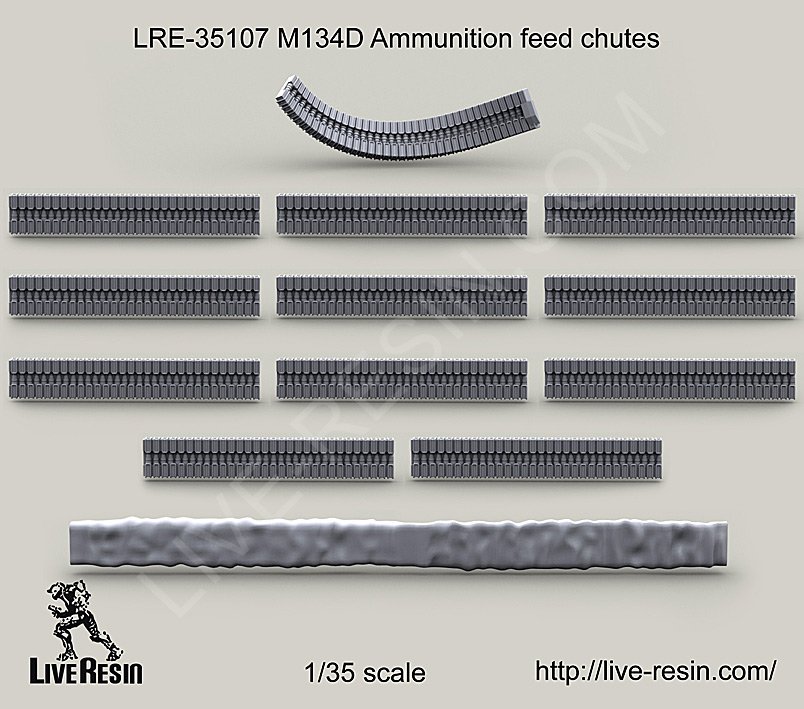 1/35 M134D Ammunition Feed Chutes - Click Image to Close