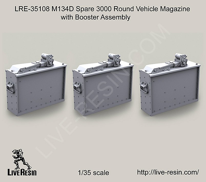 1/35 M134D Spare 3000 Round Vehicle Magazine - Click Image to Close