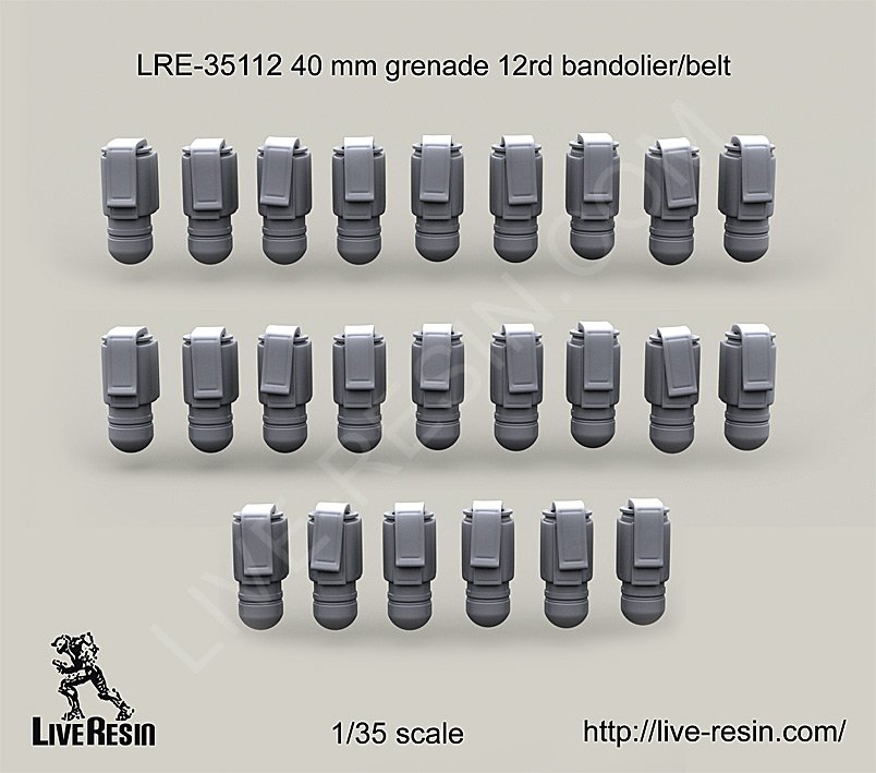 1/35 40mm Grenade 12rd Bandolier/Belt - Click Image to Close