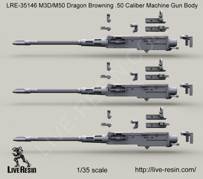 1/35 M3D/Dragon M50 Cal.50 Machine Gun Body - Click Image to Close