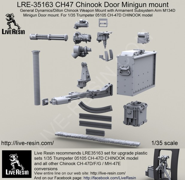 1/35 CH-47 Chinook Door M134D Minigun Mount - Click Image to Close