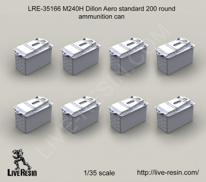 1/35 M240H Dillon Aero Standard 200 Round Ammunition Can - Click Image to Close