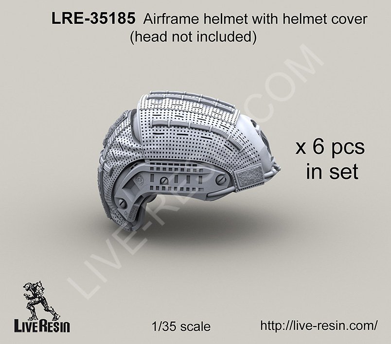 1/35 Airframe Helmet with Helmet Cover - Click Image to Close