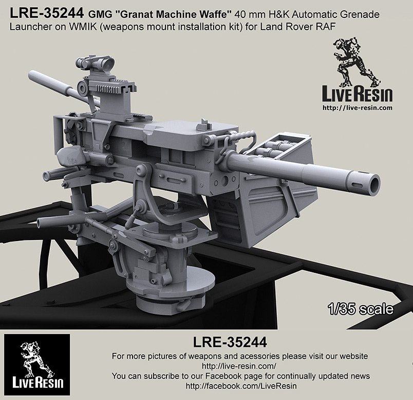 1/35 GMG 40mm H&K Automatic Grenade Launcher on WMIK - Click Image to Close