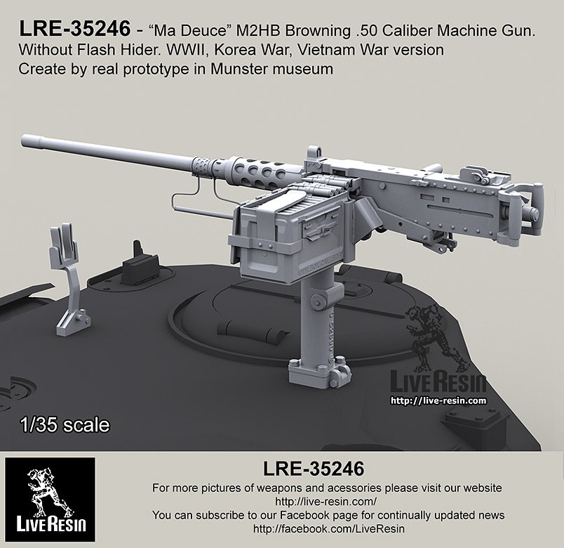 1/35 M2HB Browning Cal.50 Machine Gun Tank Version - Click Image to Close