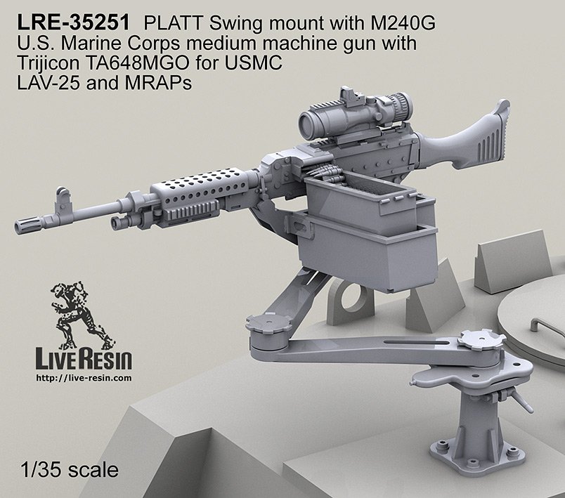 1/35 M240G on PLATT Swing Mount - Click Image to Close