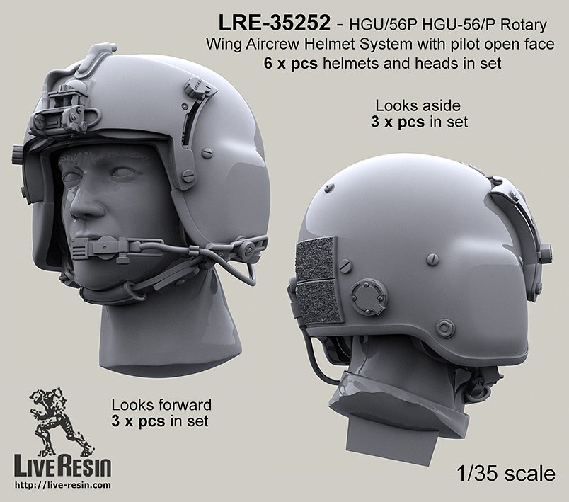 1/35 HGU-56/P Rotary Wing Aircrew Helmet System #1 - Click Image to Close