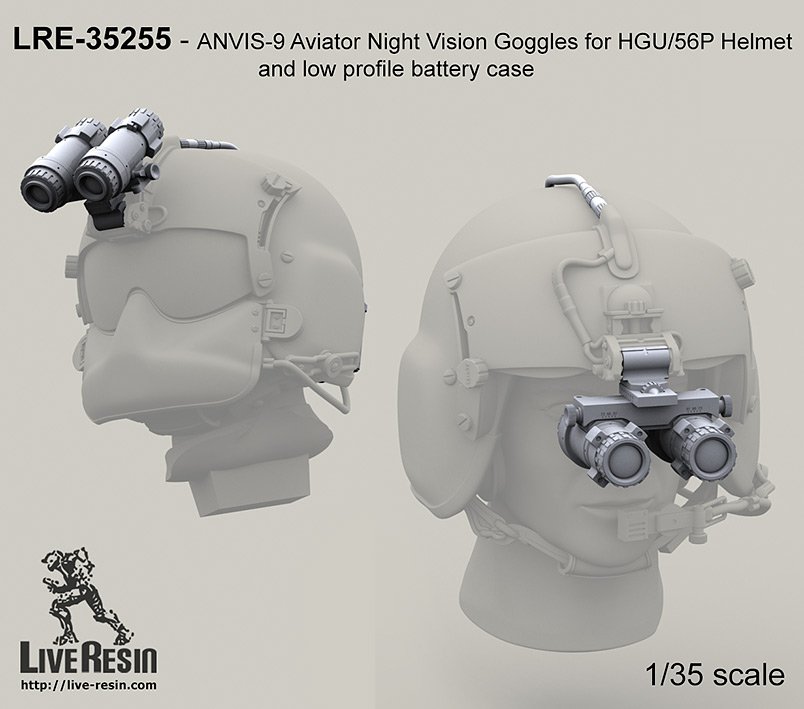 1/35 ANVIS-9 Aviator Night Vision Goggles for HGU/56P Helmet - Click Image to Close