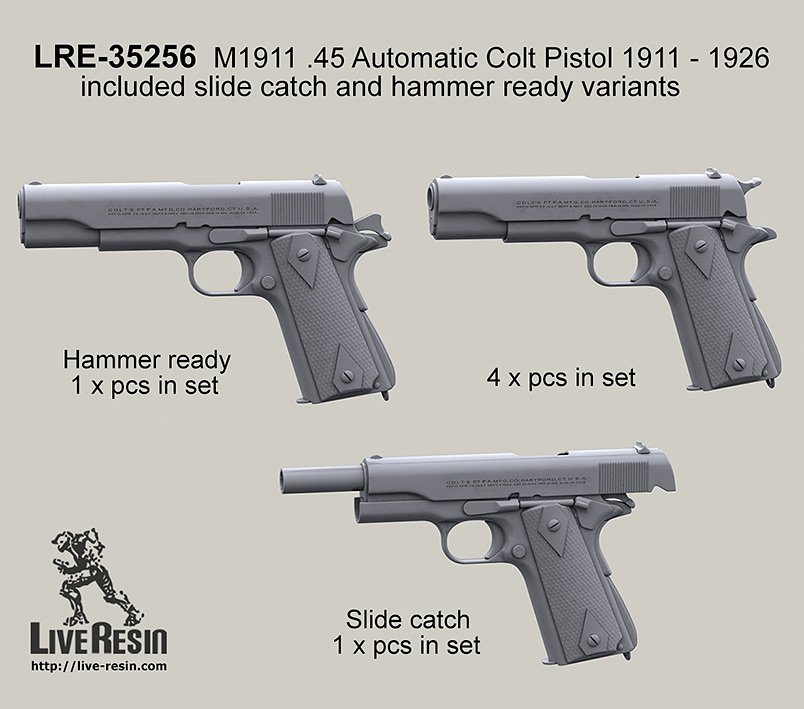 1/35 M1911 Cal.45 Automatic Colt Pistol 1911-1926 - Click Image to Close