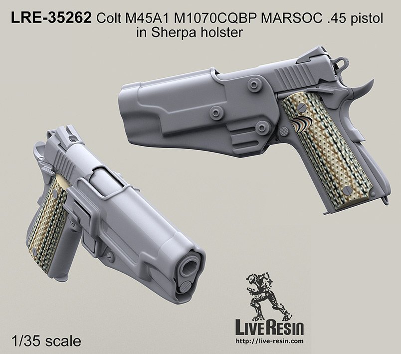 1/35 Colt M45A1 M1070CQBP MARSOC Cal.45 Pistol #3 - Click Image to Close