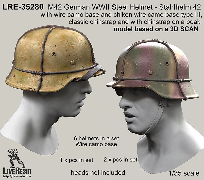 1/35 WWII German M42 Helmet #3 - Click Image to Close