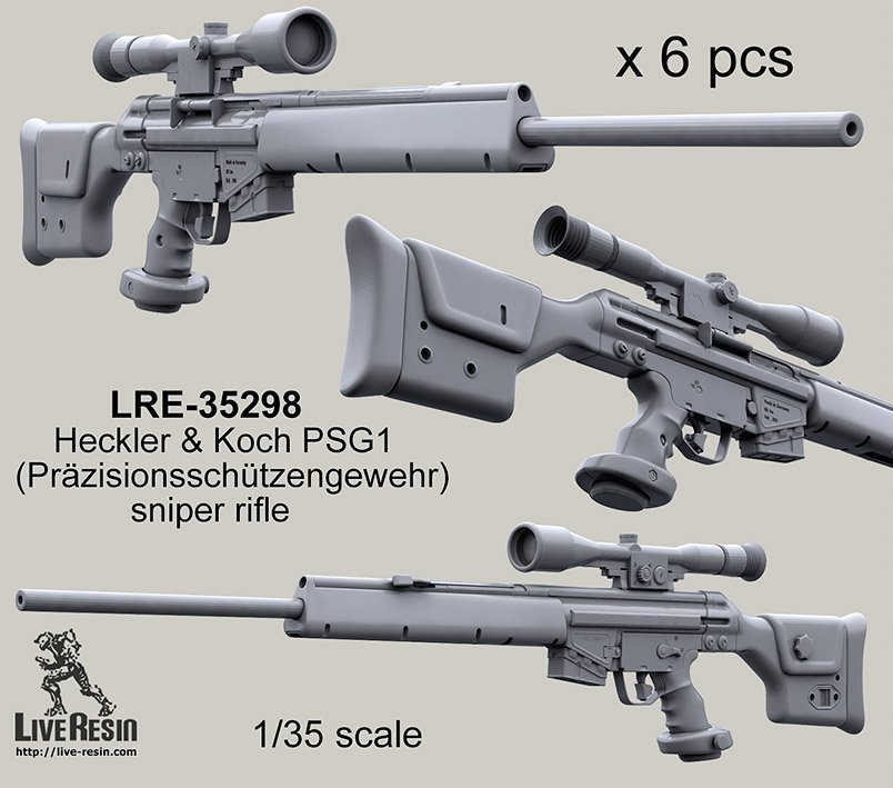 1/35 PSG1 (Prazisionsschutzengewehr) Sniper Rifle - Click Image to Close