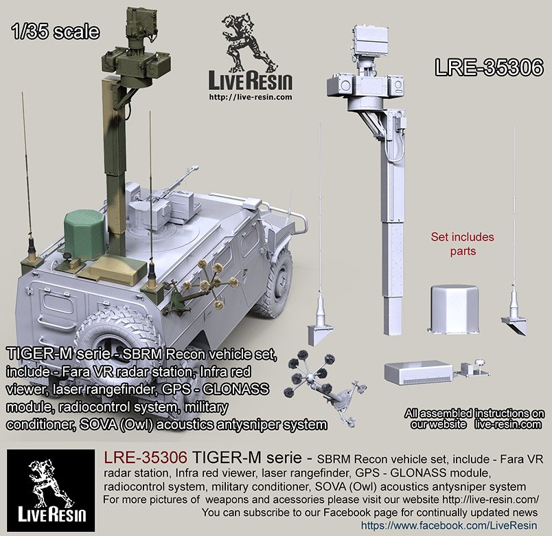 1/35 SBRM Recon Vehicle Set for Tiger-M - Click Image to Close