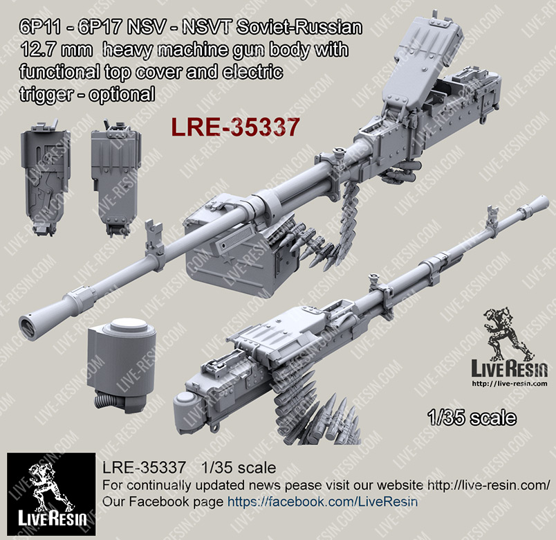 1/35 Soviet/Russian 12.7mm Calibre Heavy MG Body - Click Image to Close