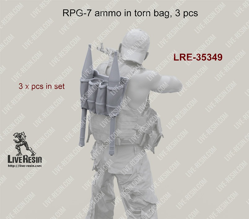 1/35 RPG-7 Ammo in Torn Bag (3 pcs) - Click Image to Close