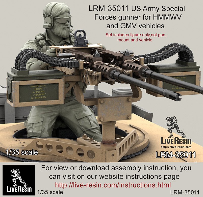 1/35 US Army Special Forces Gunner #2 - Click Image to Close