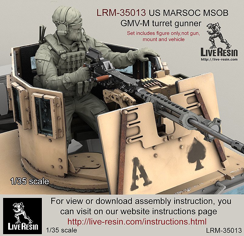 1/35 US Marine Special Operations Batalion/Navy Seals Gunner #2 - Click Image to Close