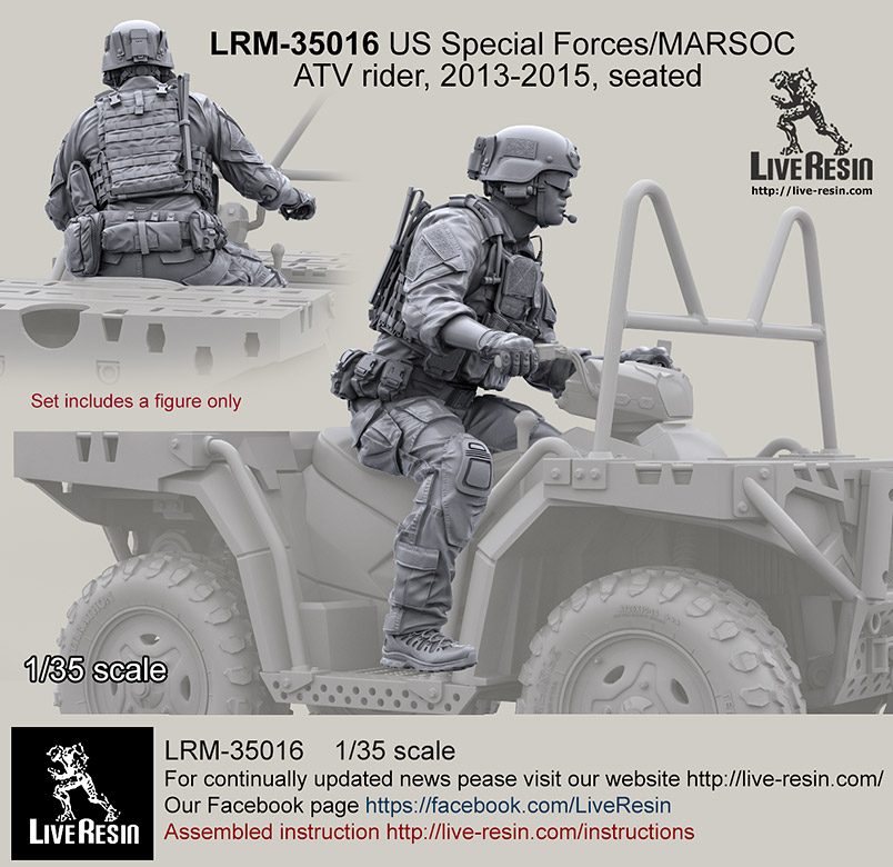 1/35 US Special Forces/MARSOC ATV Rider #1 - Click Image to Close