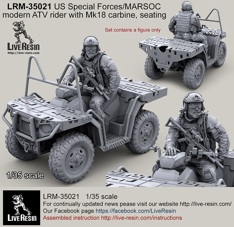 1/35 US Special Forces ATV Rider #2 - Click Image to Close