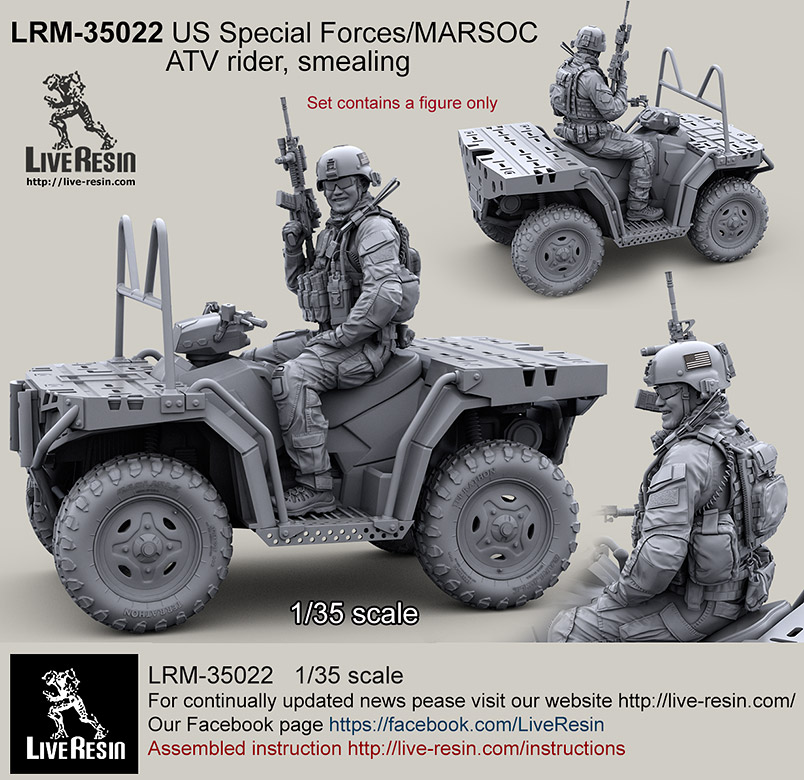 1/35 US Special Forces ATV Rider #3 - Click Image to Close