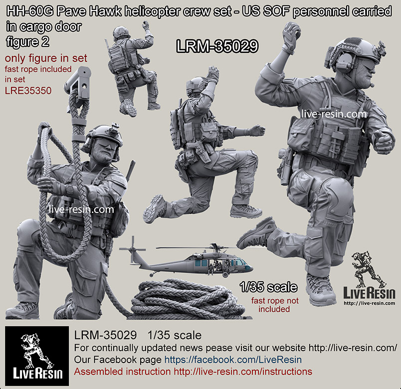 1/35 HH-60G Pave Hawk Helicopter SOF Personnel #2 - Click Image to Close