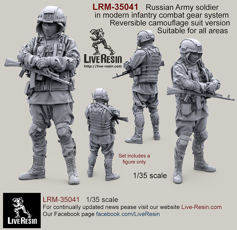 1/35 Russian Soldier in Modern Infantry Combat Gear System #3 - Click Image to Close