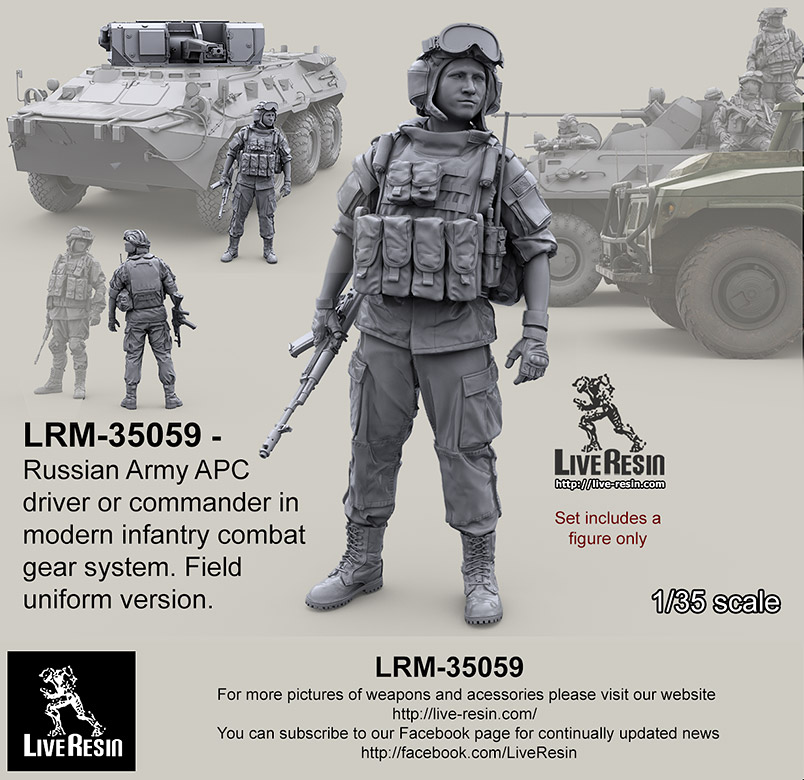 1/35 Russian Army APC Driver or Commander #12 - Click Image to Close